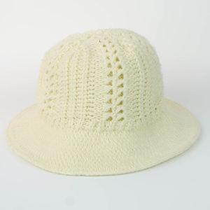 Aris | Vintage Fedora Knit Hat in Cream